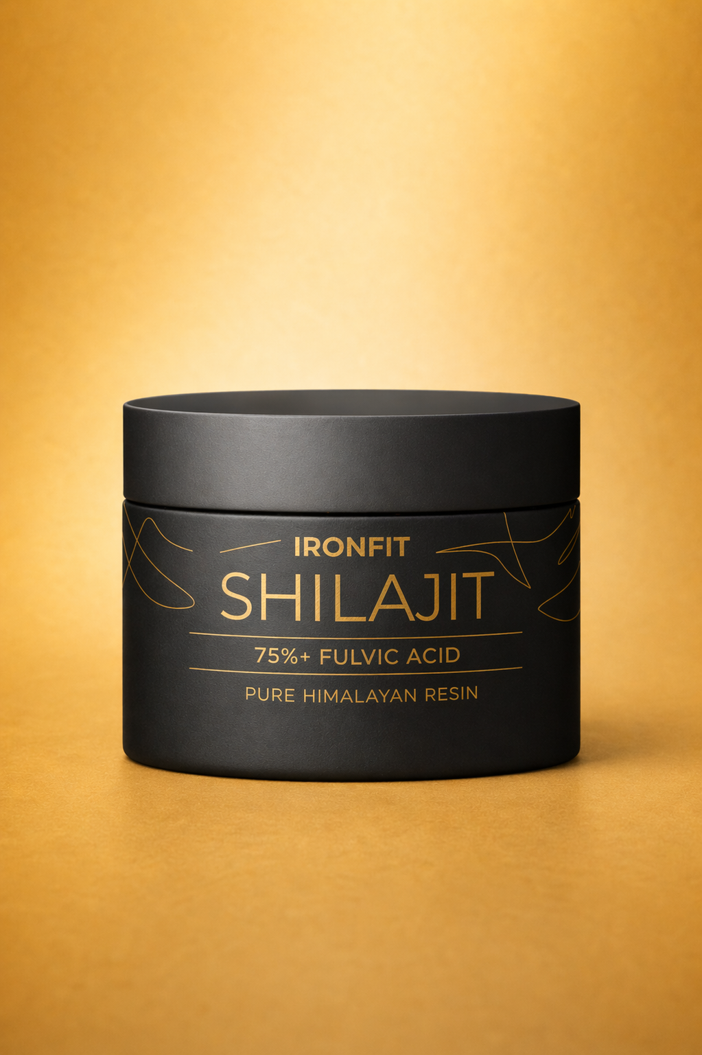 IronFit Shilajit Resin jar, pure Himalayan resin, 85%+ fulvic acid